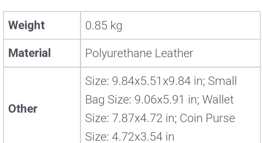 Faux Leather Bag Set of 4 - Picture 2 of 2